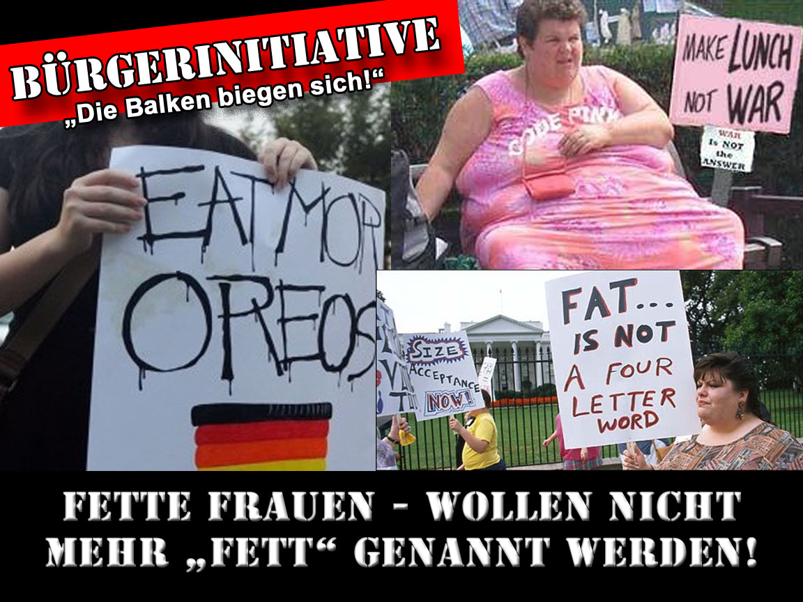 Bürgerinitiative: Fette Frauen wollen nicht mehr „fett“ genannt werden!