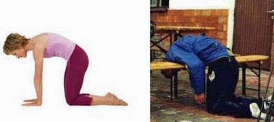 lustige Bilder Penner macht besoffen Yoga