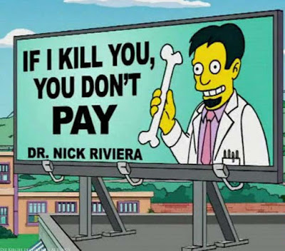 Böse Werbung eines schlechten Arztes - Nick Riviera lustig