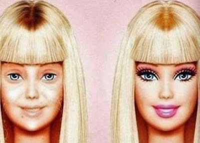 Frauenkosmetik schminken Beispiel vorher nachher Bilder