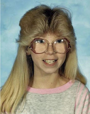 Furchbare Kinder Frisuren 80er Blond mit Brille - lachbilder