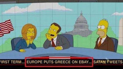Griechische Schuldenkrise bei den Simpsons parodiert lustig