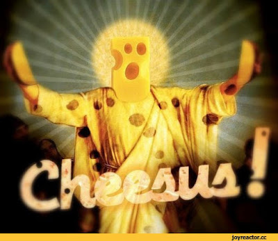 Jesus aus Käse lustig