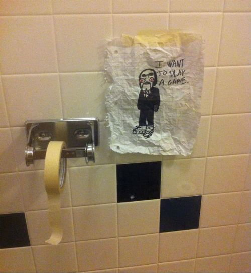 Lass uns spielen - Lustige Toilettenpapier Bilder Alternative