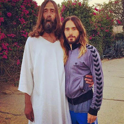 Lustige Menschen Bilder Jesus Christus mit seinem Vater - Gott witzig