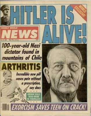 Adolf Hitler lebt lustig - witzige Zeitungen