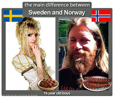 Lustiger Metal Vergleich - Norwegen und Schweden