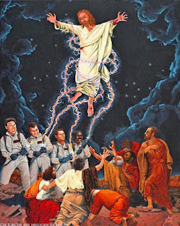 Lustiges Bild Ghostbusters fangen Jesus Christus nach Auferstehung von den Toten