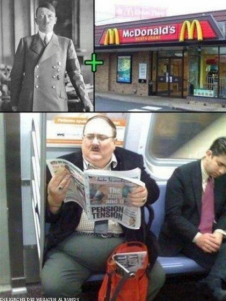 McDonalds und der Nationalsozialismus lustig dicker Mann