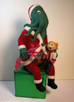 Monster Weihnachtsmann Puppe lustig Monster Weihnachtsmann Puppe lustig