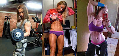 Muskelaufbau Bodybuilding Vorher Nachher Bilder bei Frauen