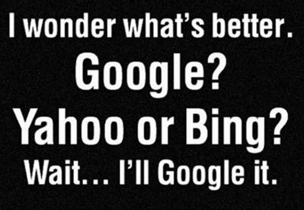 Welche Suchmaschine ist die Beste? Google, Bing oder Yahoo Spruch zum lachen